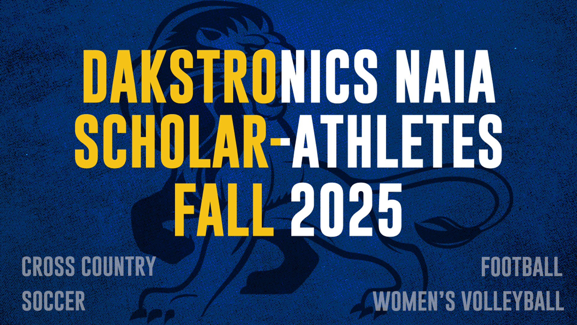 Fall 2025 NAIA Scholar-Athletes Announced, 51 Pride Student-Athletes Recognized