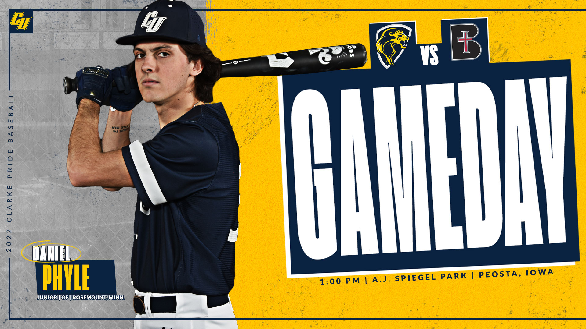 Gameday
1:00 PM | A.J. Spiegel Park | Peosta, Iowa