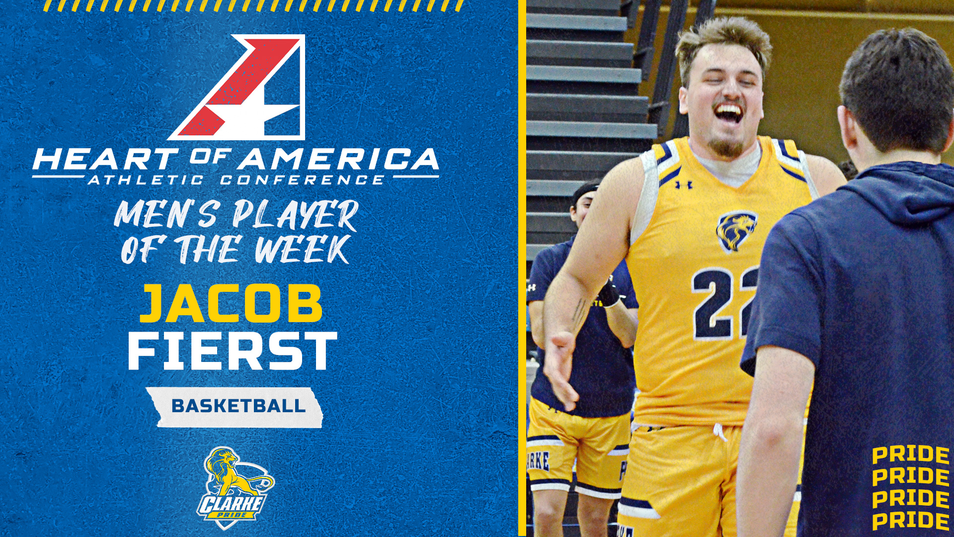 Heart of America Athletic Conference 
Men's Player of the Week
Jacob Fierst
Basketball