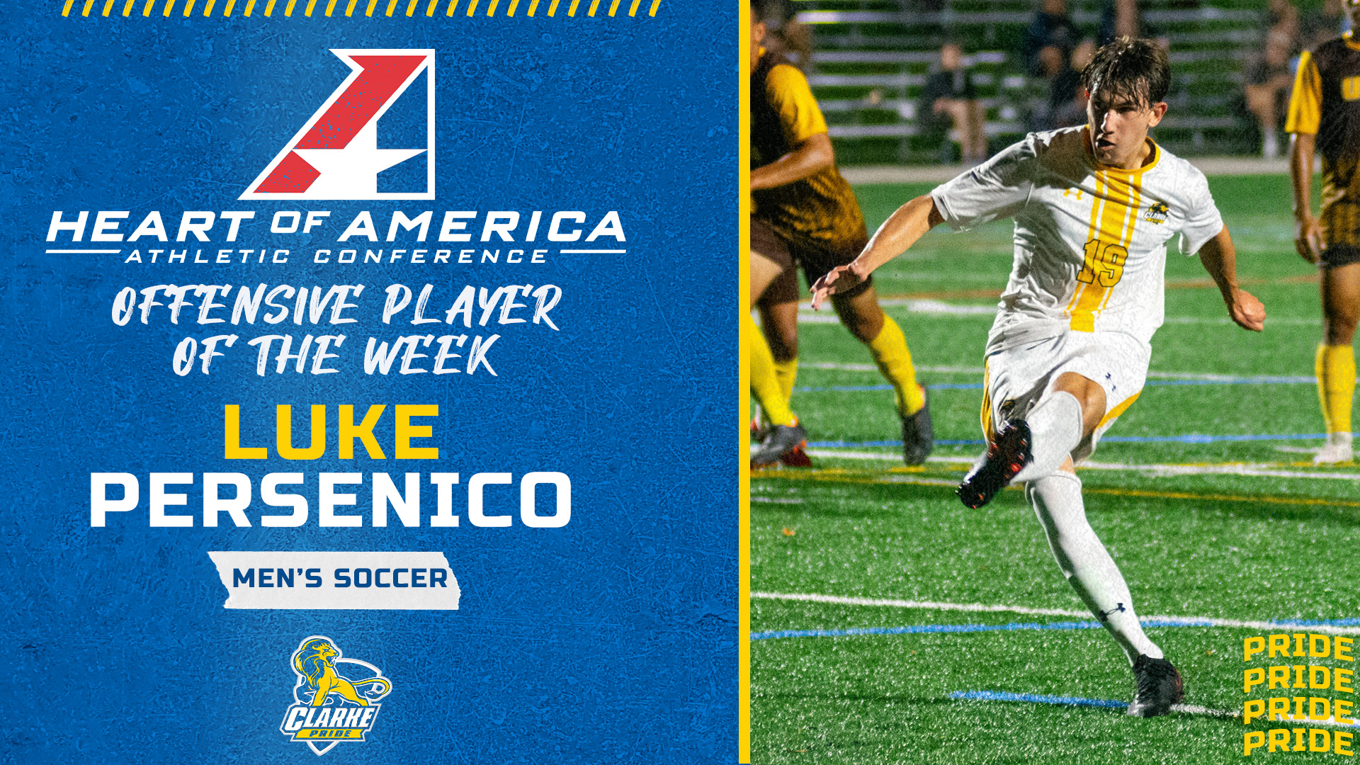 Heart of America Athletic Conference
Offensive Player of the Week
Luke Persenico
Men's Soccer