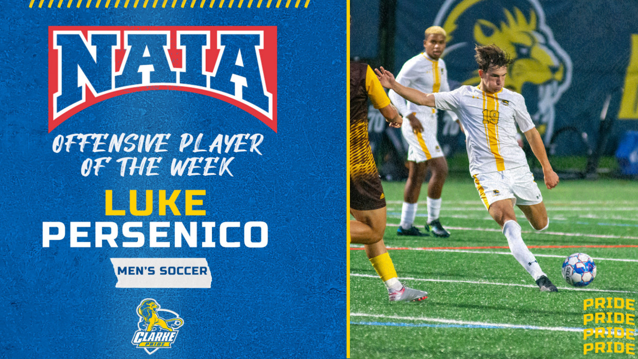 NAIA
Offensive Player of the Week
Luke Persenico
Men's Soccer
