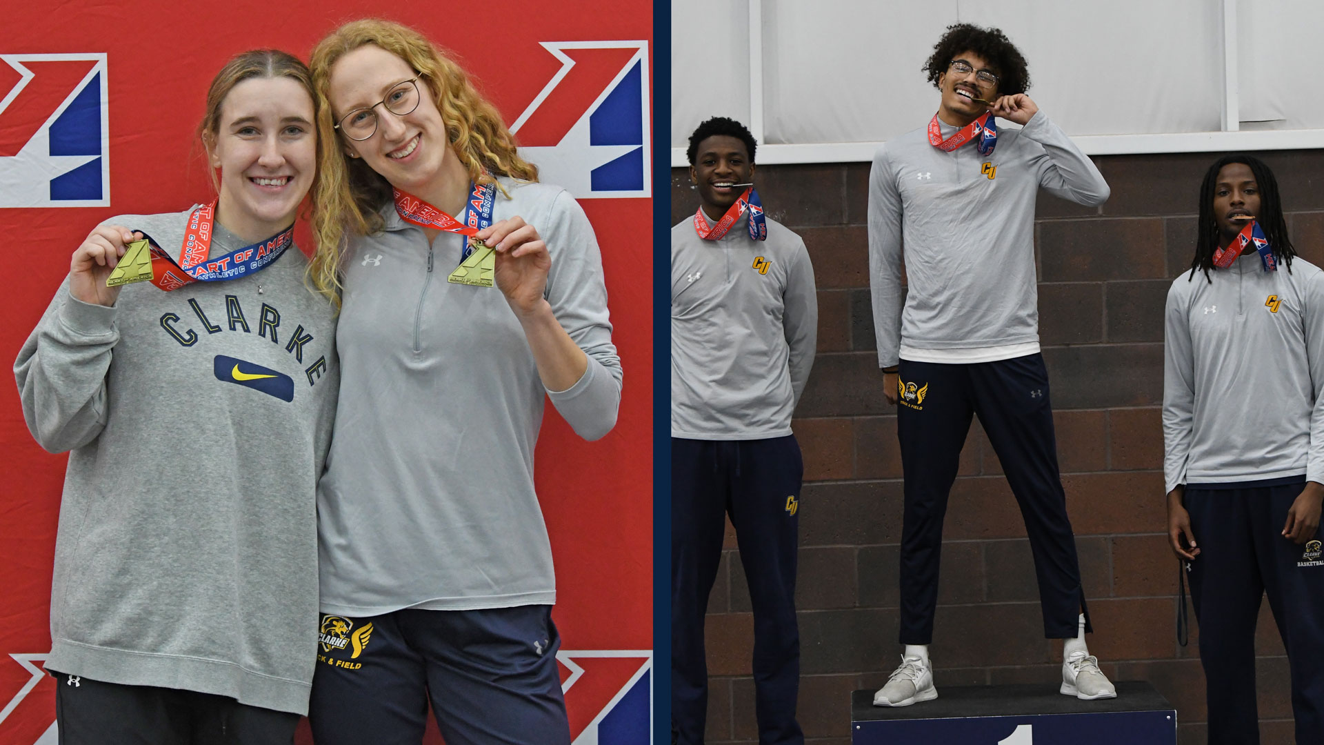 Squires, Koerner, Adams earn gold for Pride track and field at Heart Indoor Championships