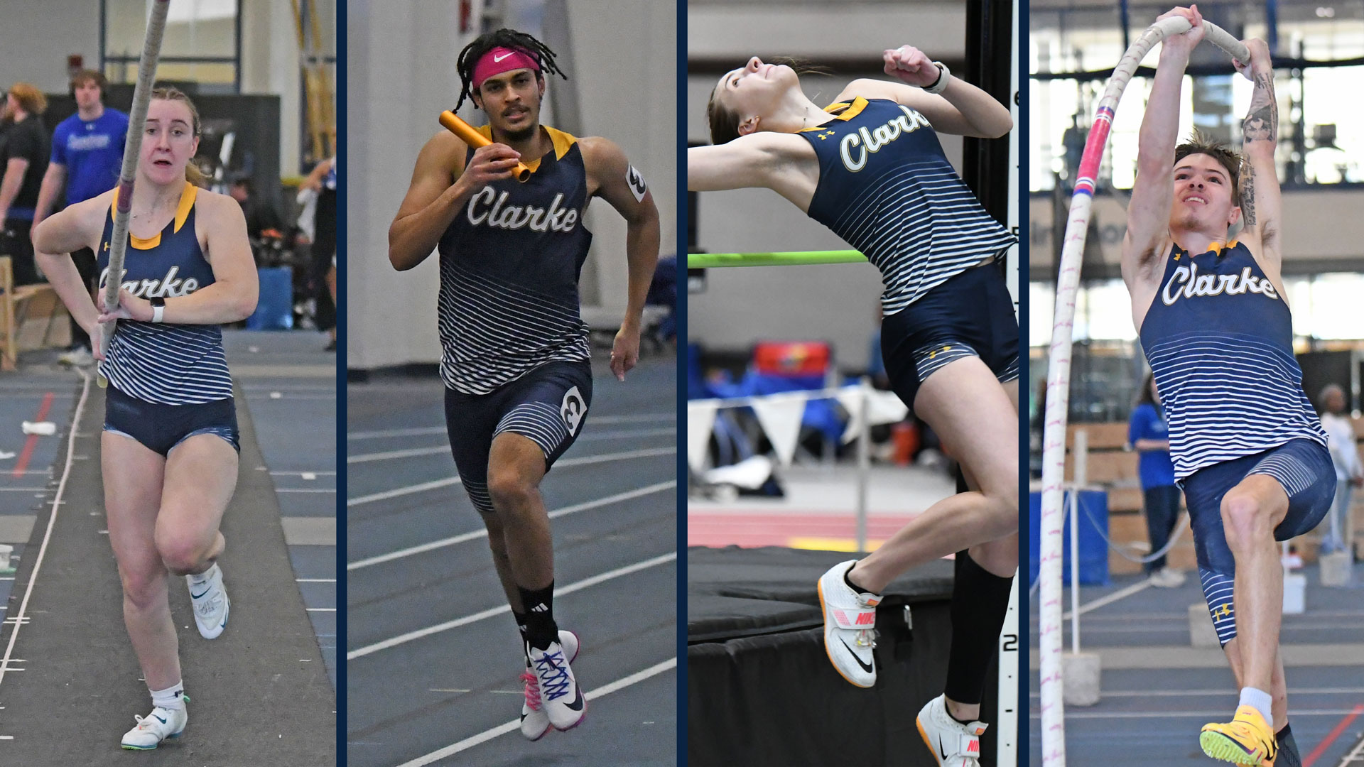 Six school records fall at Heart Indoor Track and Field Championships