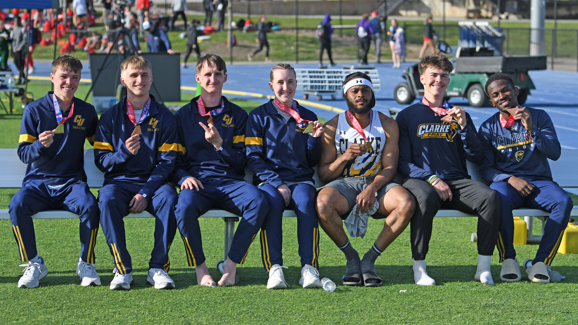Pride sweep golds in pole vault and earn bronze in 4x100 and decathlon at Heart Outdoor Championships
