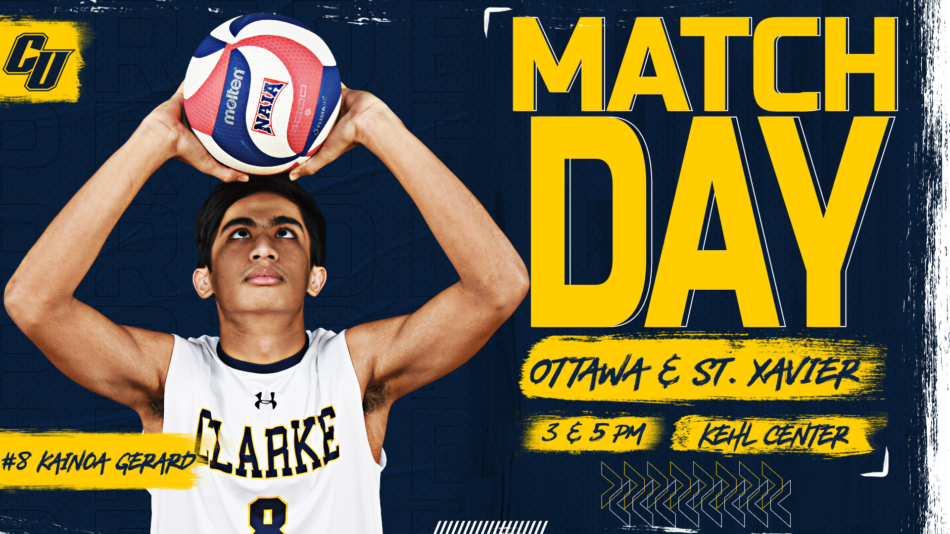 Matchday
Ottawa & St. Xavier
3 & 5 PM
Kehl Center
#8 Kainoa Gerard