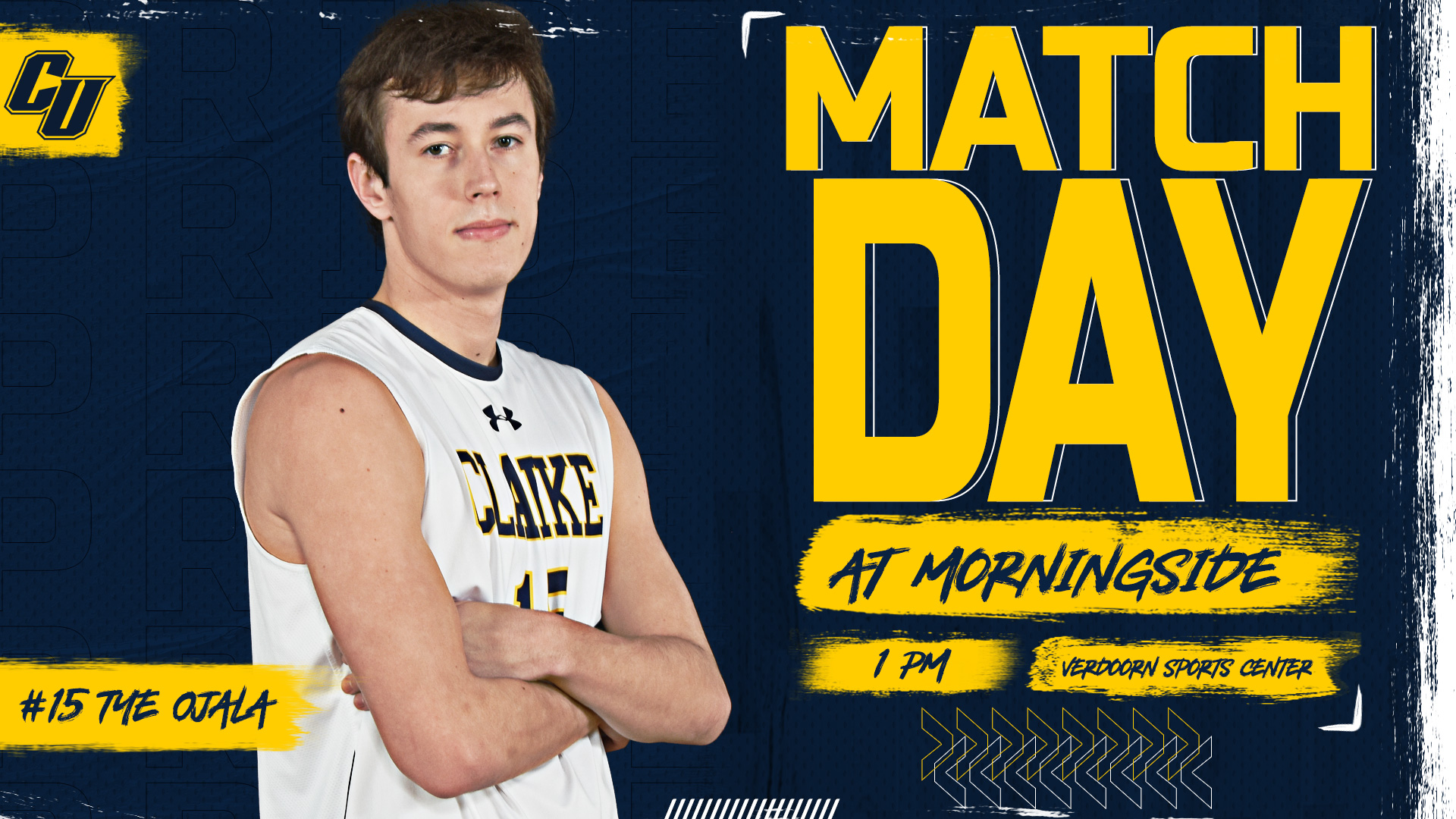 Matchday
At Morningside
1 PM
Verdoorn Sports Center
#15 Tye Ojala