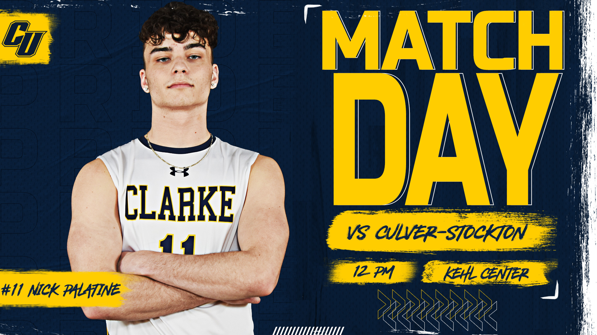 Matchday
vs Culver-Stockton
12 PM | Kehl Center
#11 Nick Palatine