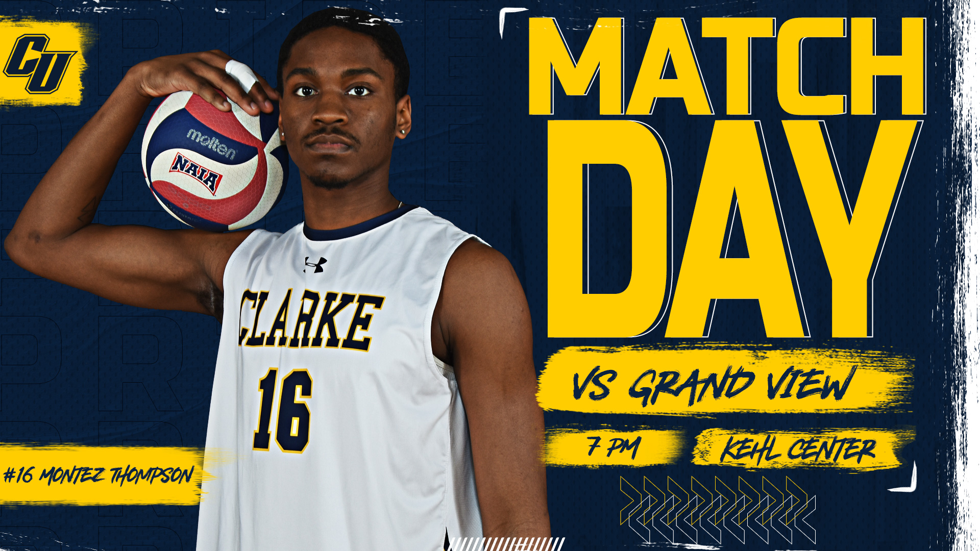 Matchday
vs Grand View
7 PM
Kehl Center
#16 Montez Thompson