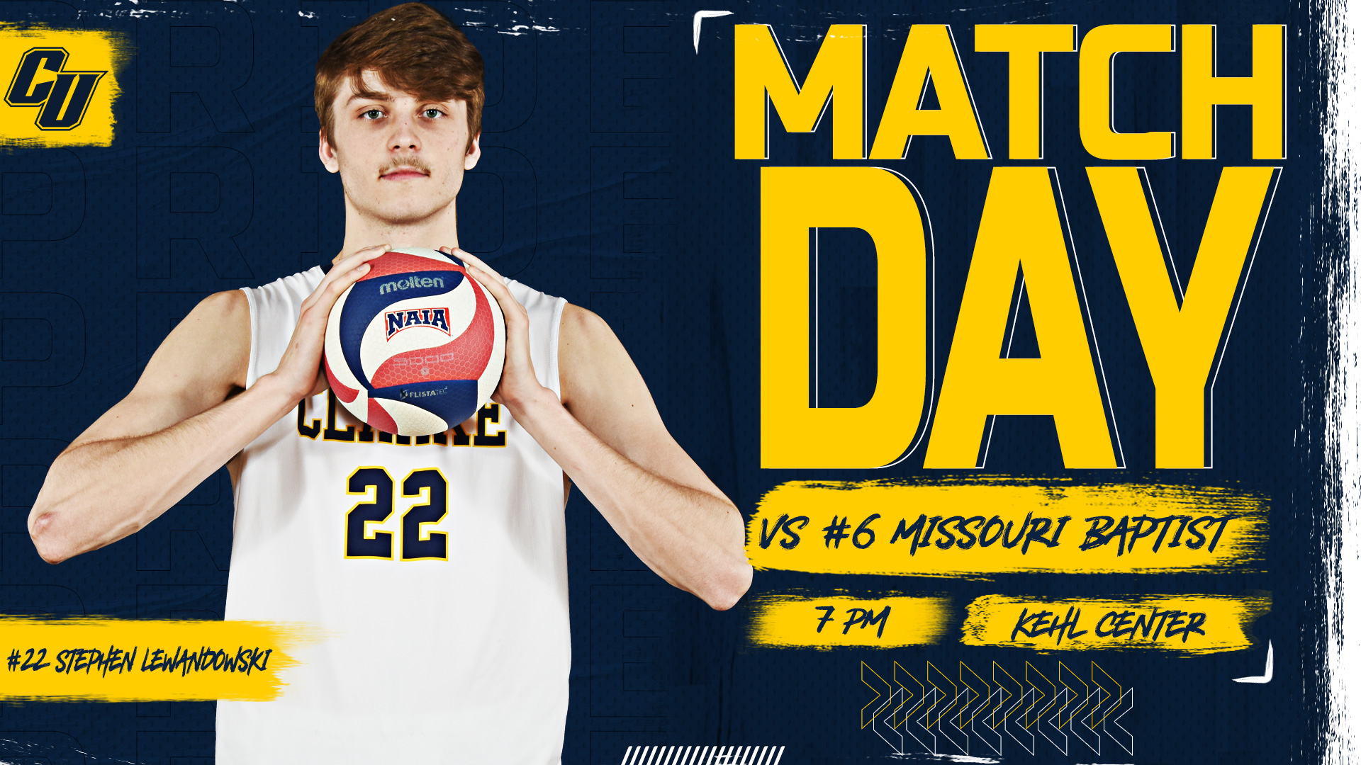 Matchday
vs #6 Missouri Baptist
7 PM | Kehl Center
#22 Stephen Lewandowski