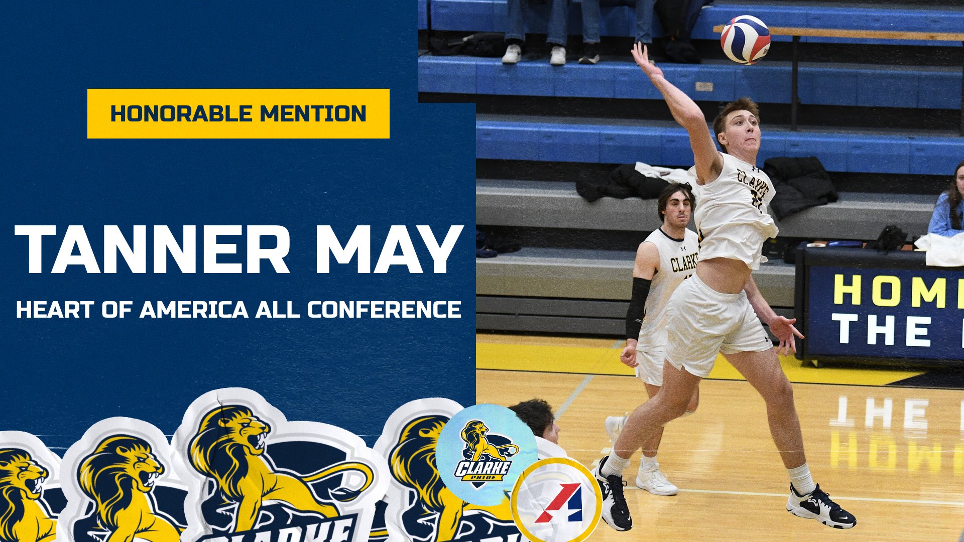 May earns All-Heart Honorable Mention for Pride men's volleyball