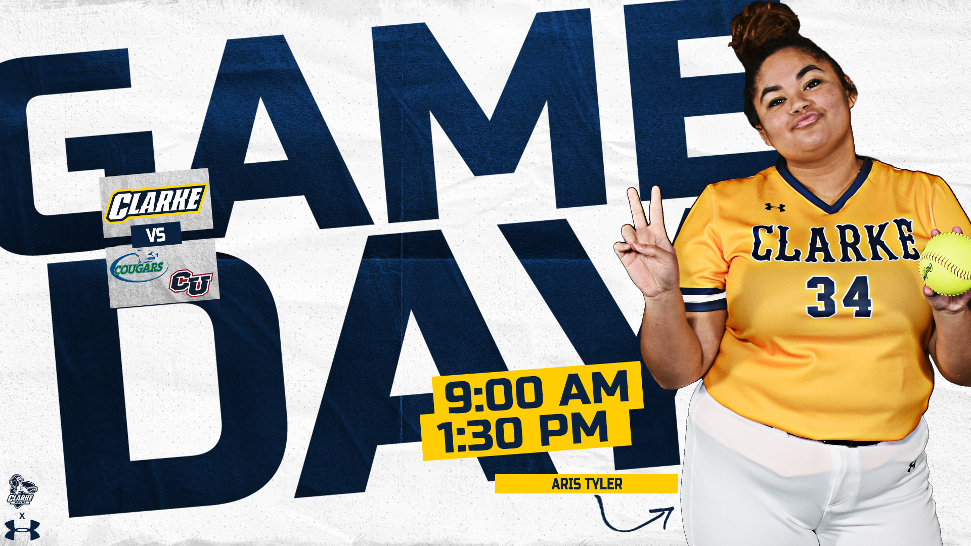 Gameday
9:00 AM
1:30 PM
Aris Tyler