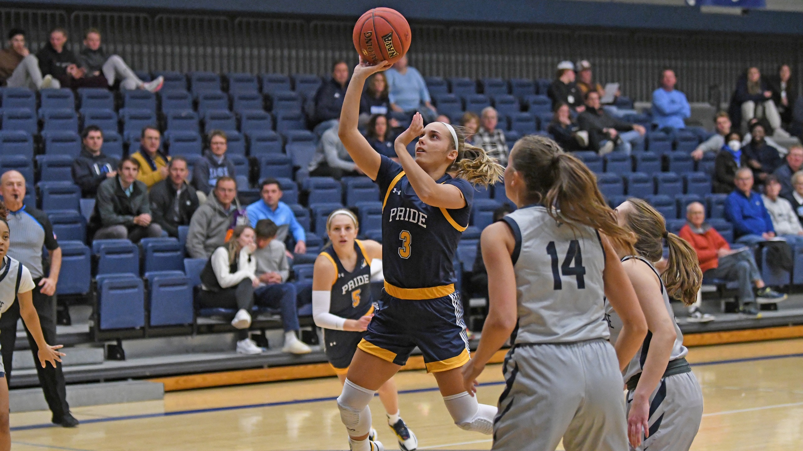 Pride holds off late Pirate surge in 59-54 victory