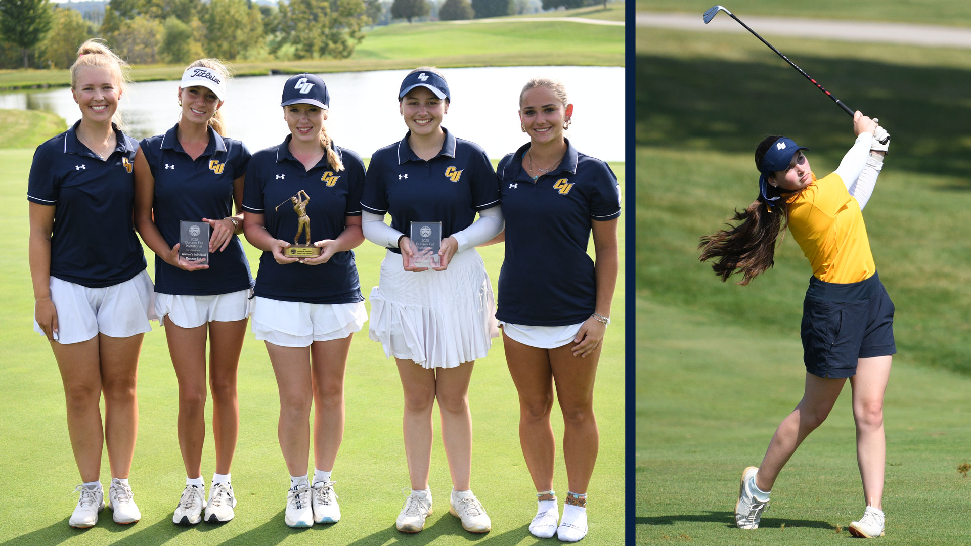 Ortega leads Pride women's golf to dominant win at Loras Fall Invite