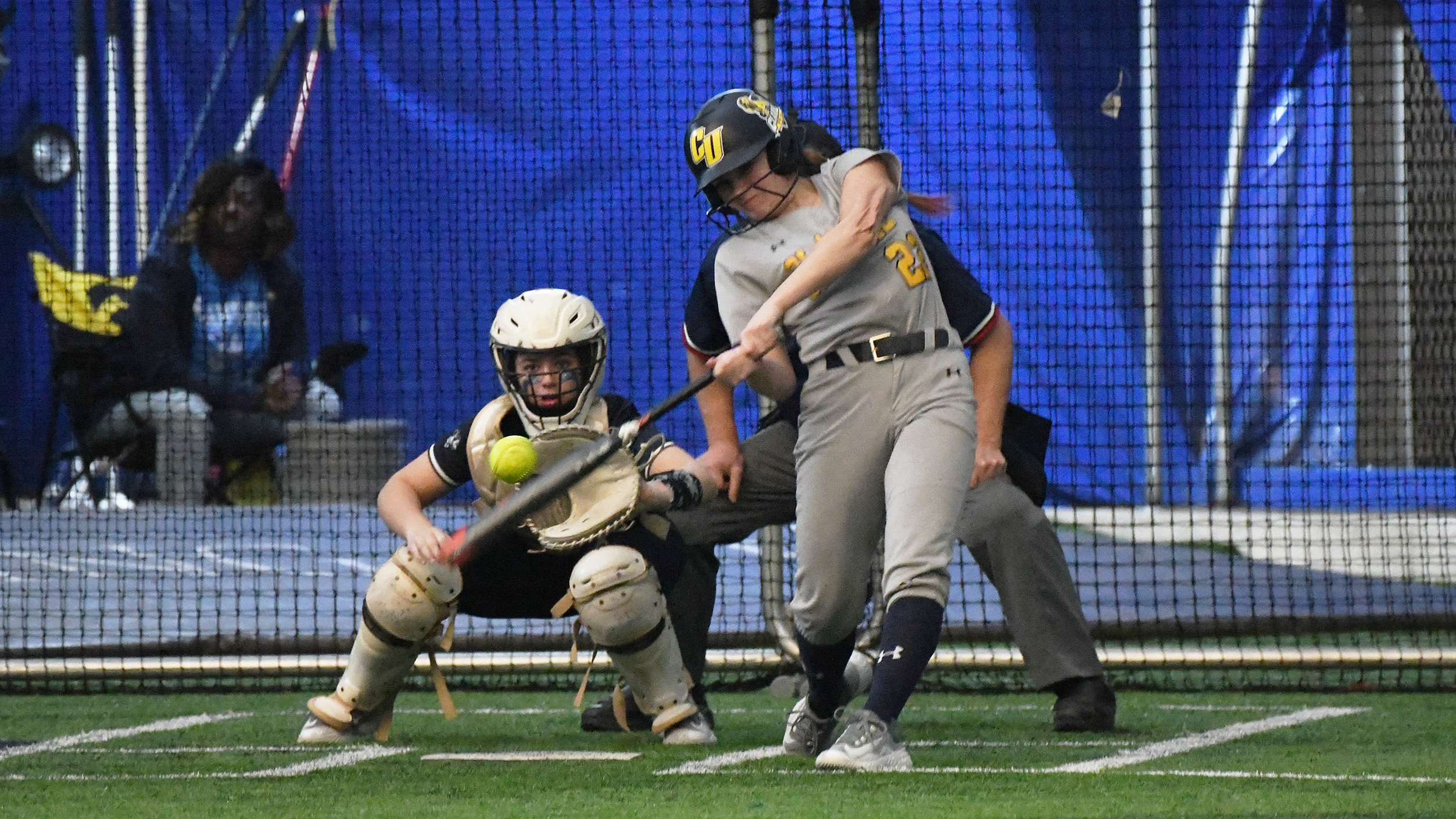 Huseman helps Pride split Saturday's matchups