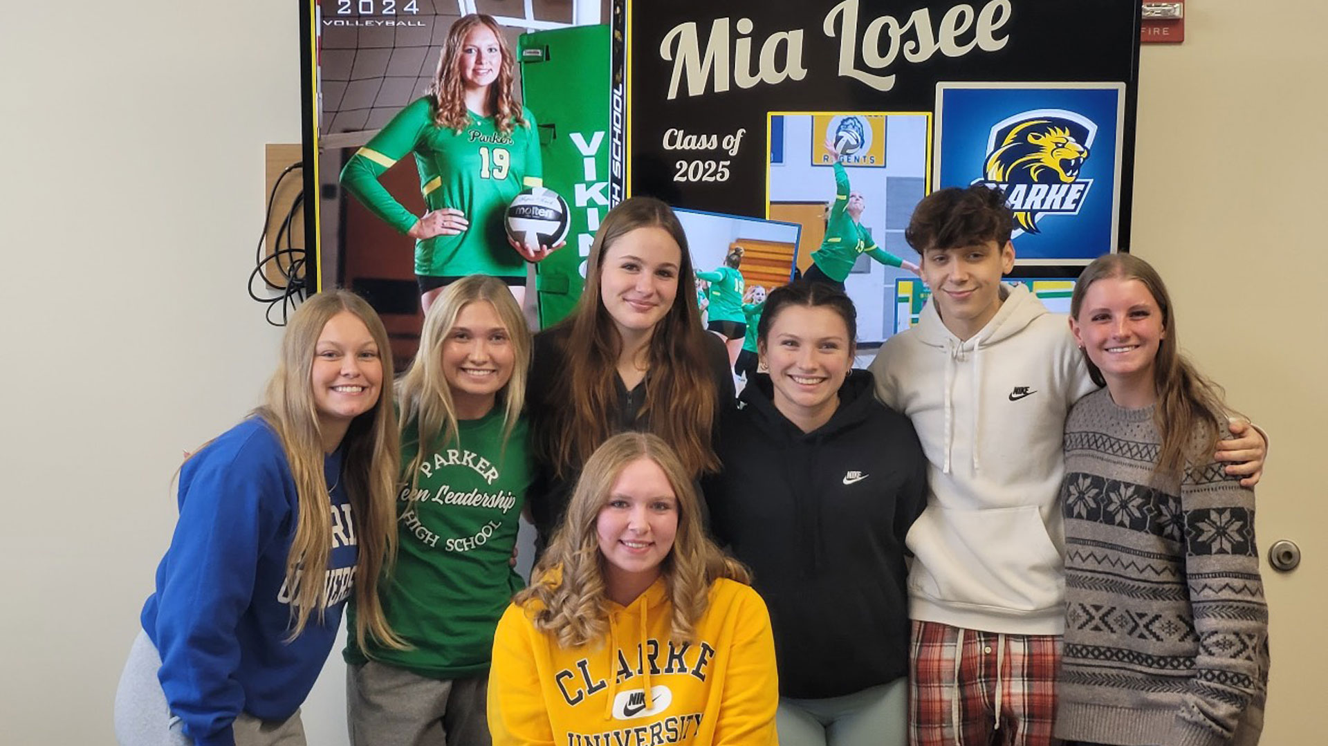 Mia Losee signs onto Pride women's volleyball and bowling 2025 class